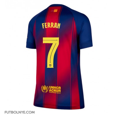 Camiseta Barcelona Ferran Torres #7 Primera Equipación para mujer 2025-26 manga corta Camiseta Barcelona Ferran Torres #7 Primera Equipación para mujer 2025-26 manga corta